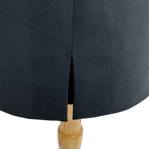 Vintage 90s ALGO Switzerland Womens Black 100% Silk Sheath Dress EU 42/US 14 - Picture 13 of 16